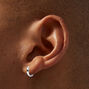 ICING Select Sterling Silver 10MM Clicker Hoop Earrings,