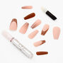 Ombre Alligator Print Squareletto Vegan Faux Nail Set - 24 Pack,