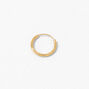 18kt Gold Plated Single 10MM Huggie Hoop Earring,