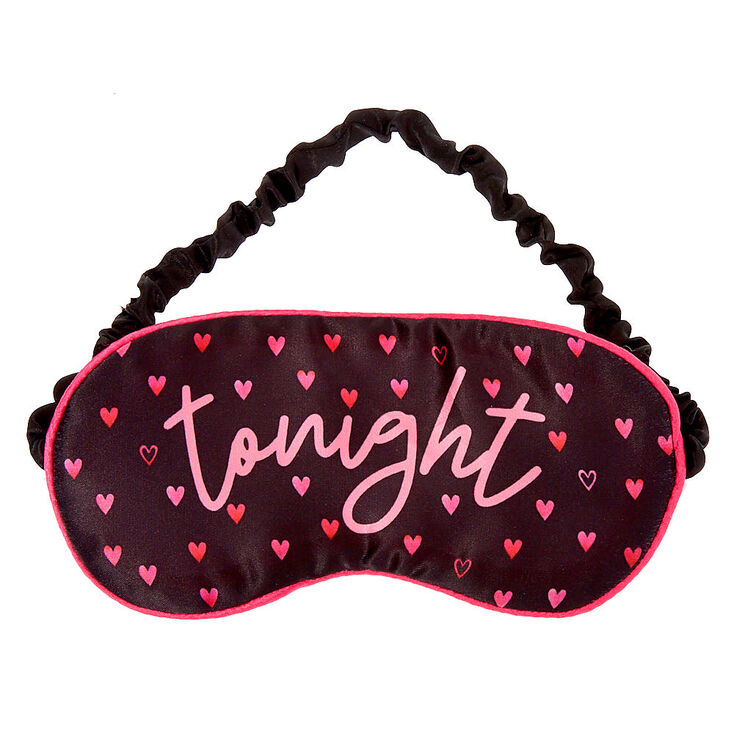 Tonight or Not Tonight Hearts Sleeping Mask - Pink,