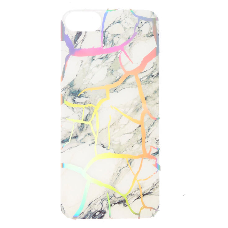 Holographic Cracked Marble Phone Case,