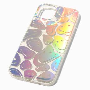 Holographic Happy Face Protective Phone Case - Fits iPhone&reg; 13/14,