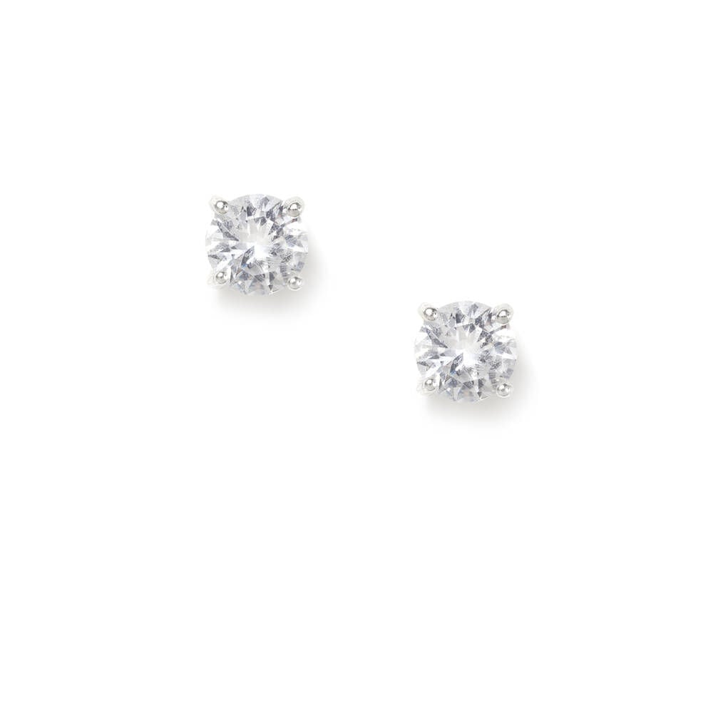 5mm top cz earrings