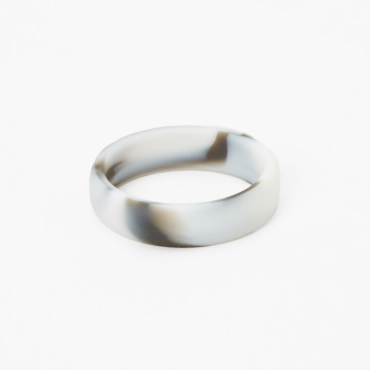 Marble Print Silicone Ring,