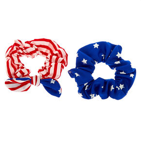 Small American Flag Scrunchies - 2 Pack,