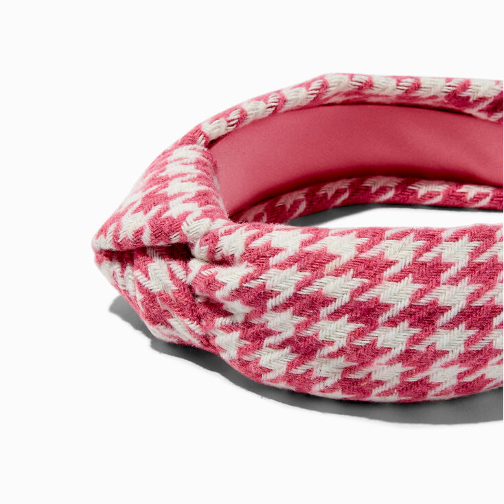Mean Girls&trade; x ICING Pink Houndstooth Knotted Headband,