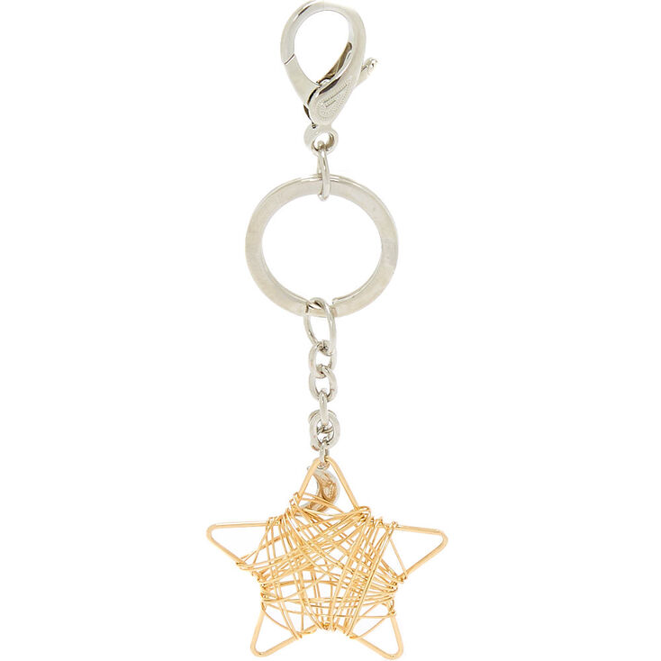 Star Wire Keychain - Gold,