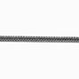 Silver-tone Rhodium Fishtail Chain Bracelet,