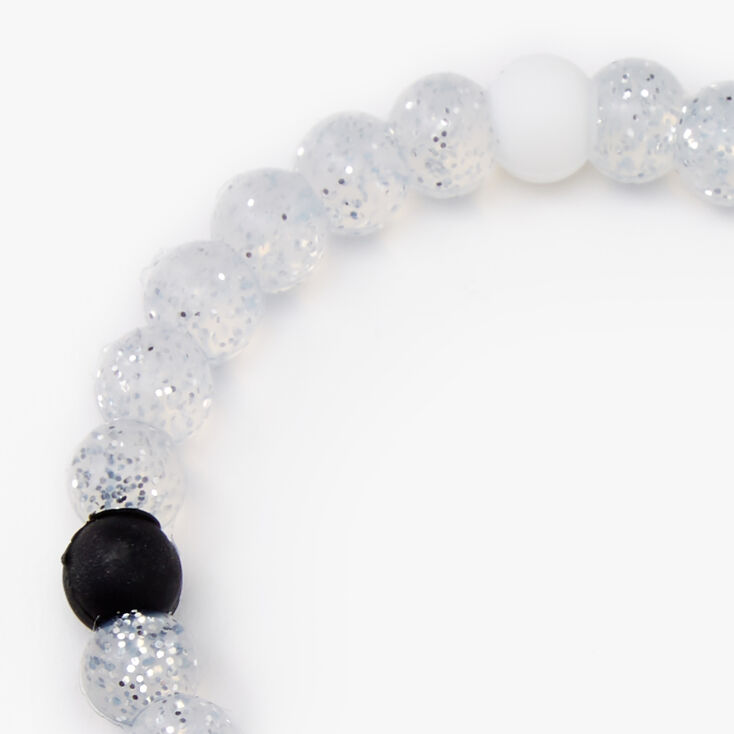 Gliter Fortune Stretch Bracelet - Clear,