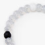 Gliter Fortune Stretch Bracelet - Clear,