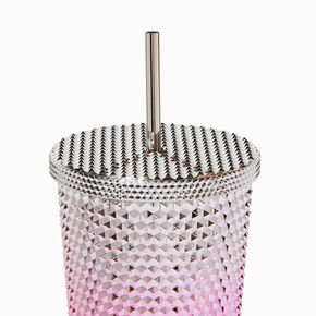 Pink Ombr&eacute; Studded Tumbler,