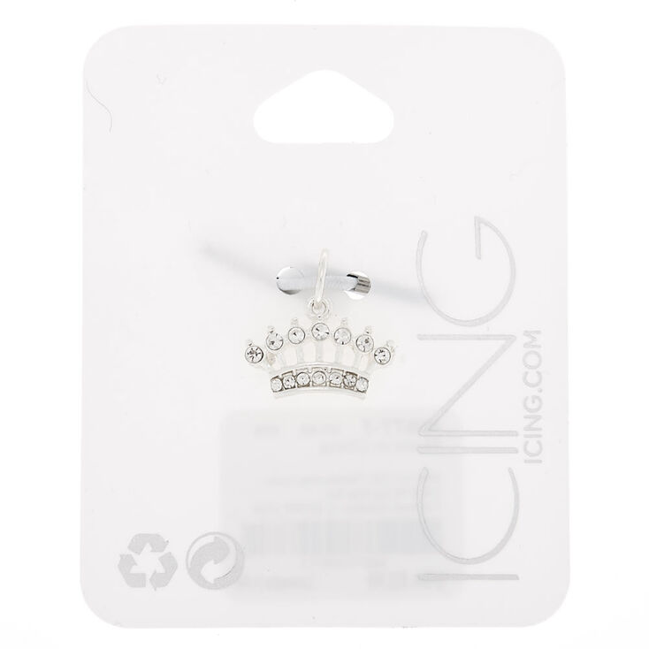 Silver Crown Charm,