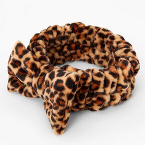 Makeup Bow Headwrap - Leopard,