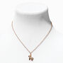 Gold Zodiac Symbol Pendant Necklace - Aries,