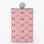 Pink Butterfly Embellished Sparkle Flask,