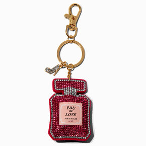 Bling Perfume Bottle Keychain,