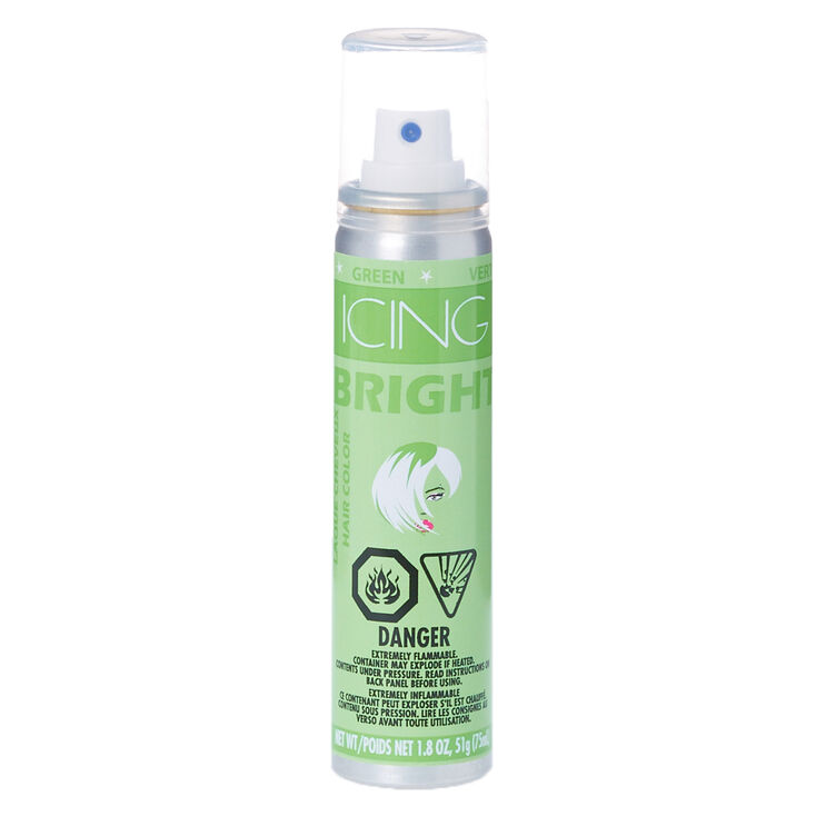 Green Bright Hair Color Spray Icing Us