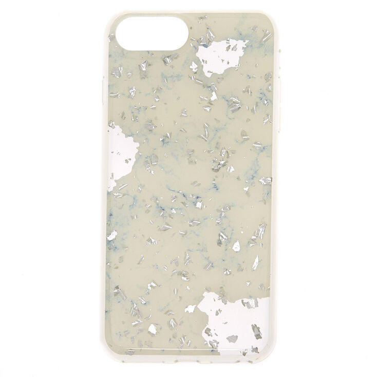 Marble & Silver Flake Phone Case - Fits iPhone 6/7/8 Plus,