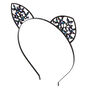 Ivy Cat Ears Headband - Black,
