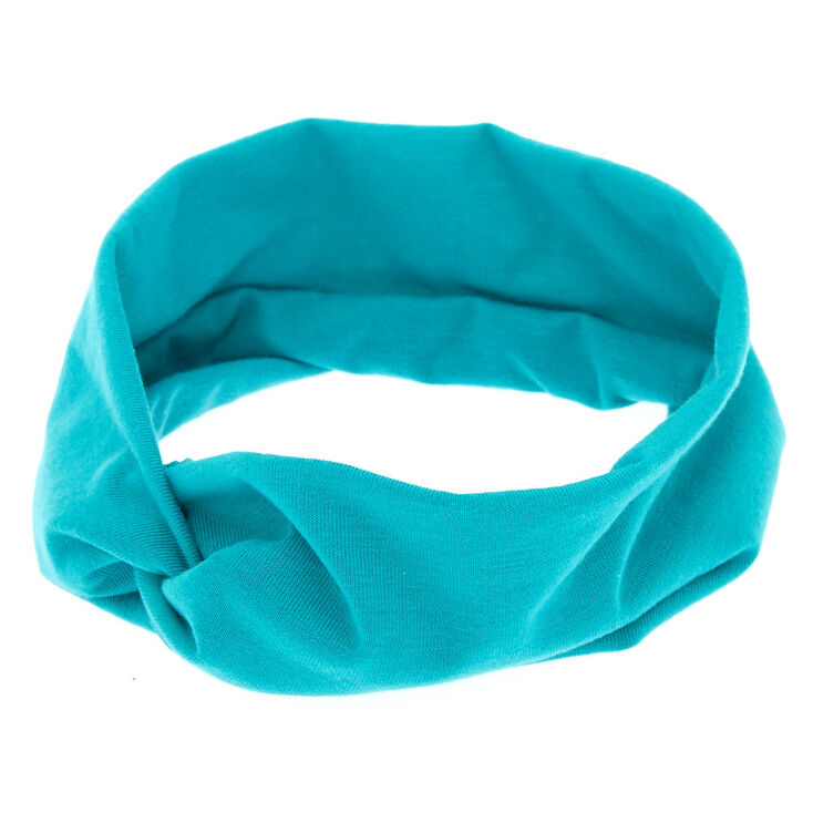 Wide Jersey Ocean Green Headwrap,