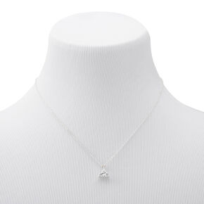 Silver Cubic Zirconia Triangle Jewelry Set - 2 Pack,