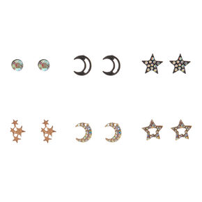 Women S Earrings Studs Hoops Drops Icing Us Moon And Star Stud Earrings
