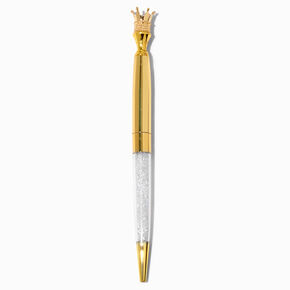Gold Jeweled Crown Pen,