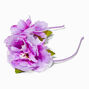 Side Purple Flower Headband,