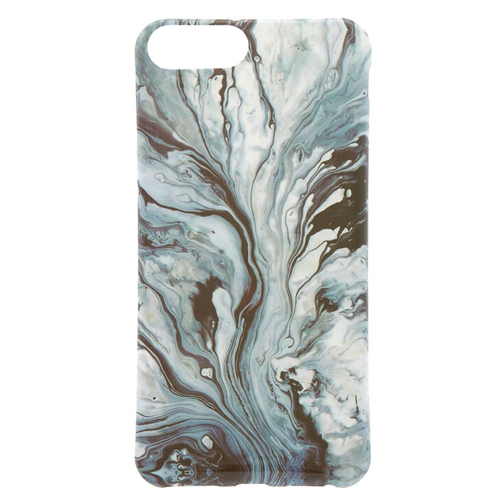 Marble Swirl Phone Case - Black,