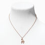 Gold Zodiac Symbol Pendant Necklace - Scorpio,