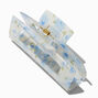 Blue Rose Large Rectangular Hair Claw,