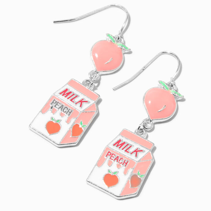Peach Milk 1.5&quot; Drop Earrings,
