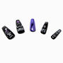 Purple Ouija Coffin Press On Faux Nail Set - 24 Pack,