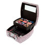 Glitter Bow Cosmetic Mega Case with Brushes,