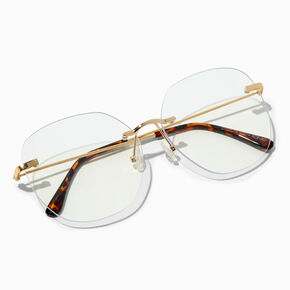 Rimless Round Clear Lens Frames,