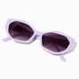 Chunky Lavender Geometric Sunglasses,