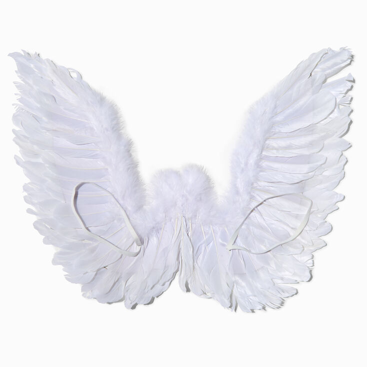 White Feathery Angel Wings,