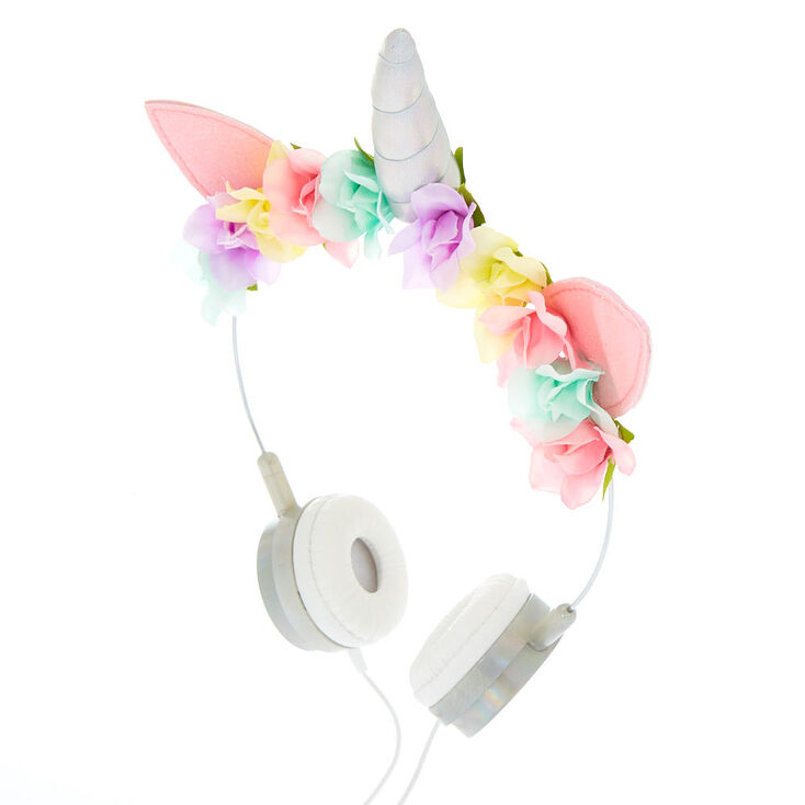Unicorn Floral Headphones Icing Us