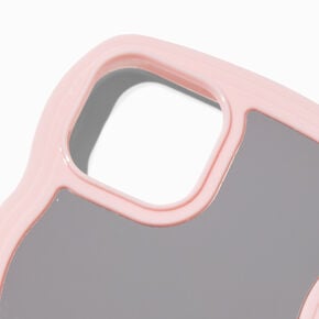 Pink Trim Wavy Mirror Phone Case - Fits iPhone&reg; 13/14/15,