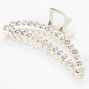 Rhinestone Studded Oval Hair Claw,