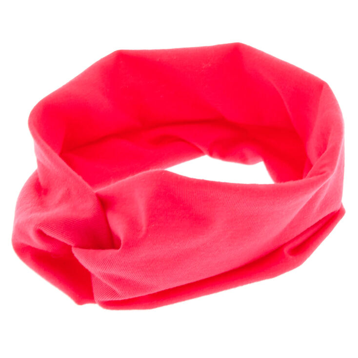 Wide Jersey Headwrap - Raspberry,