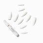Matte White XL Stiletto Vegan Faux Nail Set - 24 Pack,