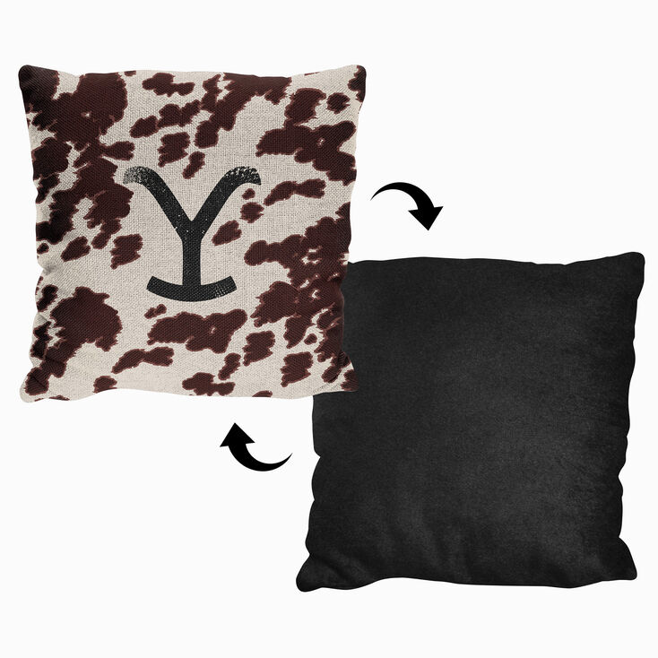 Yellowstone Dutton Ranch Cattle Brand Jacquard Throw Pillow &#40;ds&#41;,