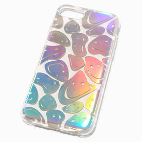 Holographic Happy Face Protective Phone Case - Fits iPhone&reg; 6/7/8/SE,