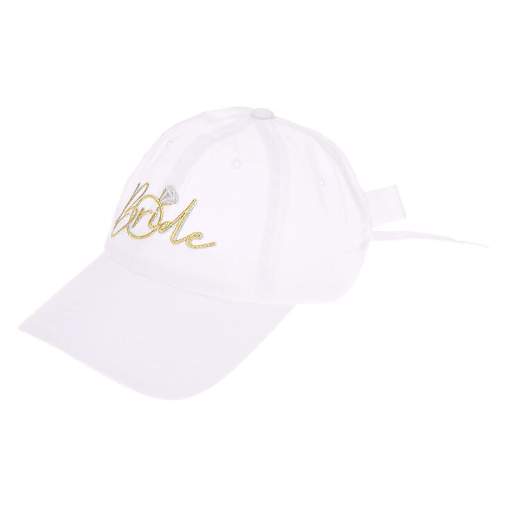 Bride Baseball Cap - White,