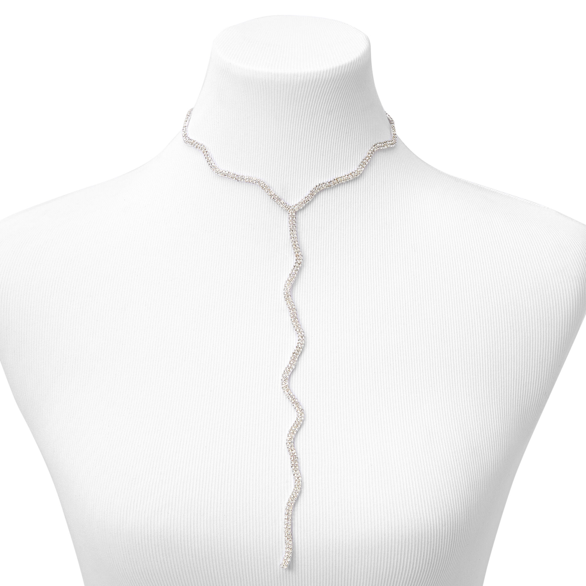 Rhinestone y cheap necklace