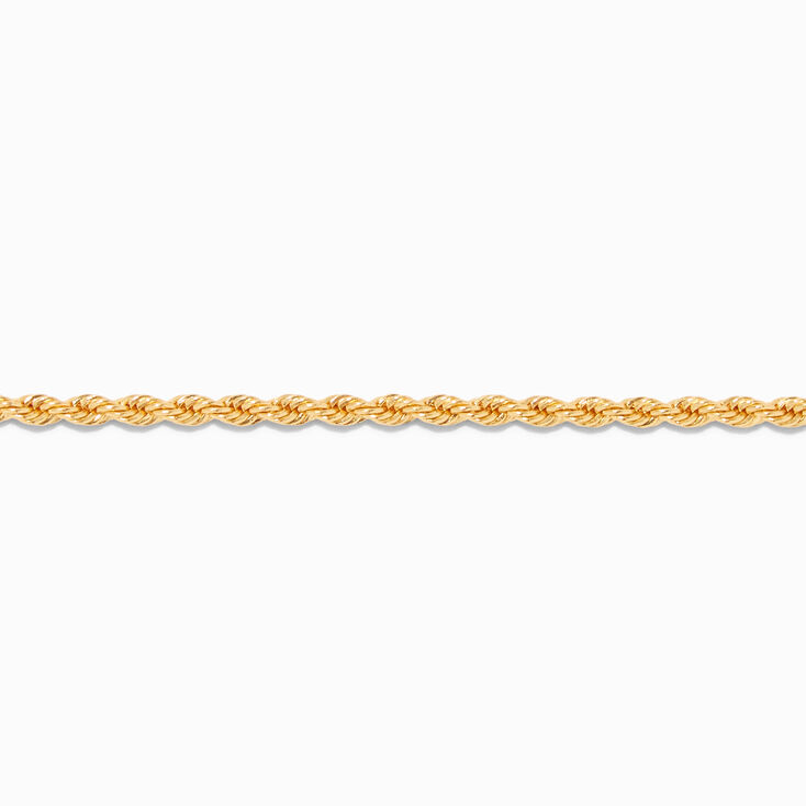 Icing Select18k Yellow Gold Plated Twisted Rope Chain Anklet,