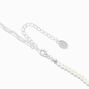 Half Pearl Paperclip Y-Neck Chain Necklace,