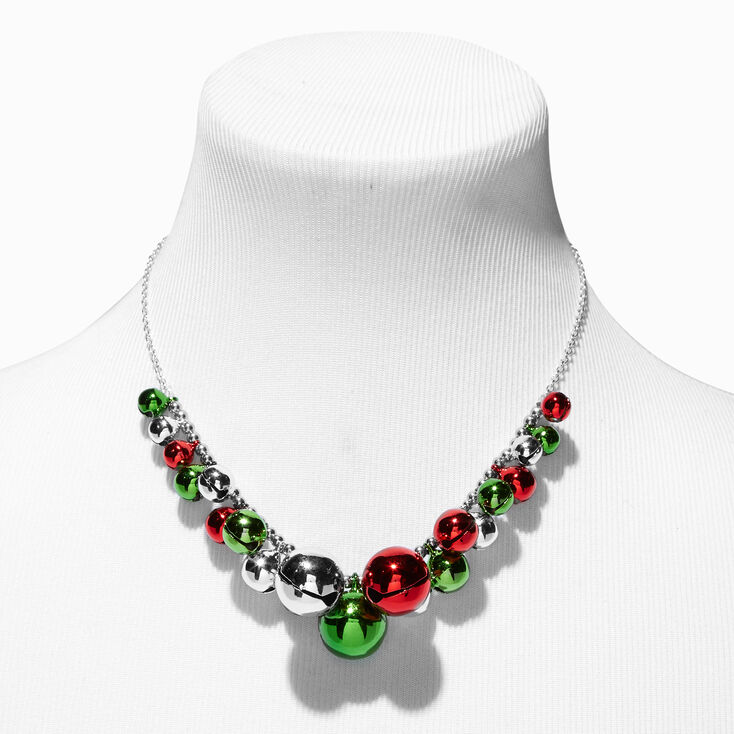 Jingle Bells Statement Necklace &amp; Drop Earrings Set,