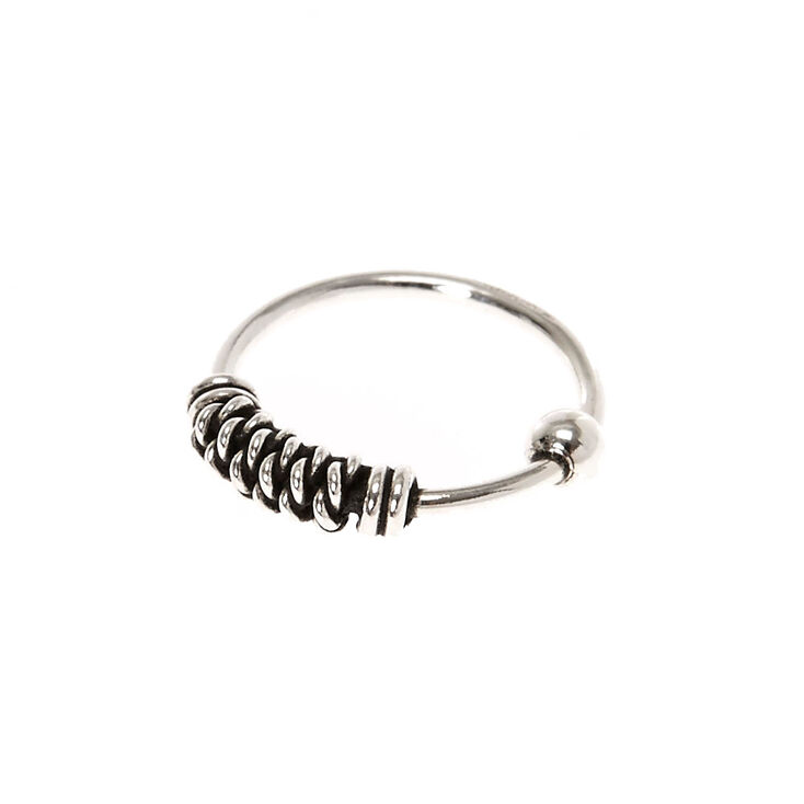 925 Sterling Silver Antique Nose Hoop,